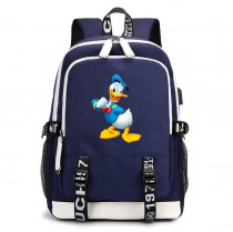 Рюкзак Дональд Дак (Mickey Mouse) синий с USB-портом №5