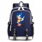 Рюкзак Соник (Sonic) синий с USB-портом №3
