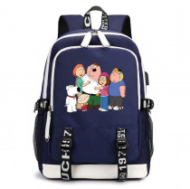 Рюкзак Гриффины (Family Guy) синий с USB-портом №1