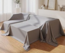 Полиэстеровое покрывало (серый) 2.8х5м.