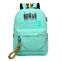 Рюкзак команда 3-го дивизиона (Kaiju 8) бирюзовый с цепью №2