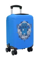 Чехол на чемодан M - Доктор Кто (Doctor Who) синий №1