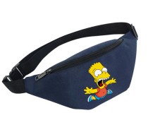 Поясная сумка Симпсоны (The Simpsons) синяя №4
