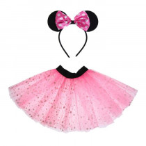 Карнавальный набор "Девочка", 2 предмета: ободок, юбка двухслойная, 3-5 лет