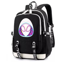 Рюкзак Гвен Стейси - Spider Gven (Gven Stacy) черный с USB-портом №3