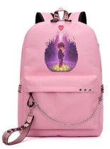 Рюкзак Фрикс (Undertale) розовый с цепью №1
