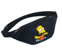 Поясная сумка Симпсоны (The Simpsons) черная №4