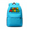 Рюкзак с логотипом Марио (Mario) голубой №2