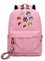 Рюкзак MONSTA X розовый с цепью №2