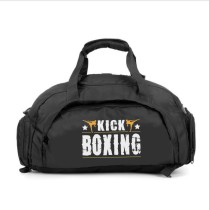 Сумка-рюкзак Кикбоксинг (Kickboxing) черная №2