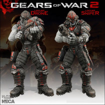 Фигурки Локустов — Neca Gears of War Locust Drone and Locust Sniper 2 Pack Exclusive