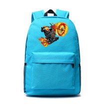 Рюкзак Призрачный гонщик (Ghost Rider) голубой №3