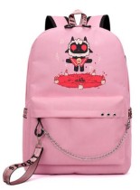 Рюкзак Одержимый ягнёнок (Cult Of The Lamb) розовый с цепью №2