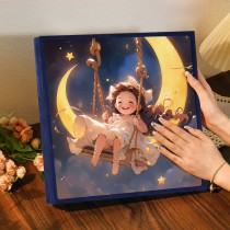 Магнитный фотоальбом "Девочка на качелях" (40 листов)