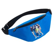 Поясная сумка Black Pink голубая №2