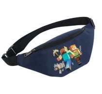 Поясная сумка Майнкрафт (Minecraft) синяя №2