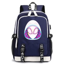 Рюкзак Гвен Стейси - Spider Gven (Gven Stacy) синий с USB-портом №3