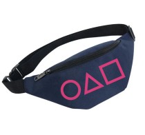 Поясная сумка Игра в кальмара синяя №1