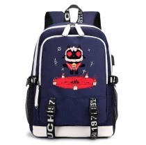 Рюкзак Одержимый ягнёнок (Cult Of The Lamb) синий с USB-портом №2