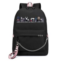 Рюкзак персонажи из игры Hollow Knight черный с цепью №2