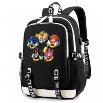 Рюкзак Соник (Sonic the Hedgehog) черный с USB-портом №1