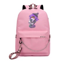 Рюкзак Узи Дверченко (Дроны-Убийцы) розовый с цепью №2