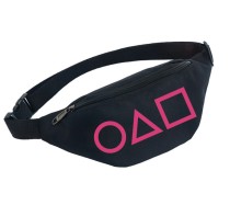 Поясная сумка Игра в кальмара черная №1