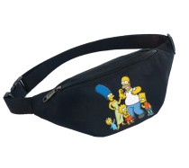 Поясная сумка Симпсоны (The Simpsons) черная №6