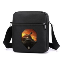 Сумка через плечо Танки (Word of tank) черная №1