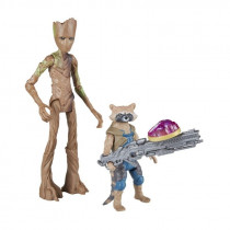 Набор Фигурок Стражи Галактики Грут и Ракета с камнем (15см)