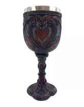 Бокал декоративный двойное сердце Драконы 200 мл