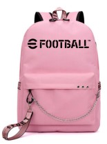 Рюкзак Футбол (EFootball)  розовый с цепью №1