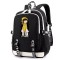 Рюкзак Девочка в жёлтом (Little Nightmares) черный с USB-портом №1