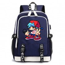 Рюкзак Фрайдей Найт Фанкин (Friday Night Funkin) синий с USB-портом №2