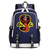 Рюкзак Каратэ пацан (Karate Kid) синий с USB-портом №1