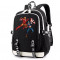 Рюкзак Железный человек и Капитан Америка (Avengers) черный с USB-портом №7