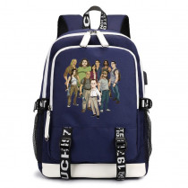 Рюкзак Остаться в живых (Lost) синий с USB-портом №3