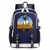 Рюкзак Пабг (Pubg) синий с USB-портом №2