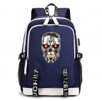 Рюкзак Терминатор (Terminator) синий с USB-портом №2