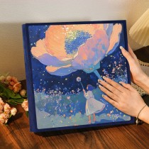 Магнитный фотоальбом "Девочка с цветком" (40 листов)