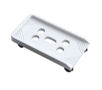 Подставка под системный блок на колесиках (белая)