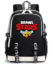 Рюкзак с логотипом "Brawl stars" чёрный