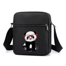 Сумка через плечо с Пандой черная №1