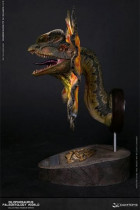 Paleontology World Museum Collection Series Bust Dilophosaurus Yellow Ver. with Neck-Frill 28 cm