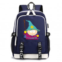 Рюкзак Эрик картман (Палка истины) (South Park) синий с USB-портом №7