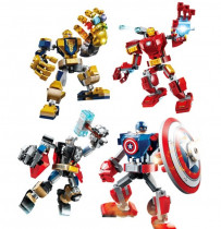 Конструктор Набор Фигурок Герои Марвел - Marvel (4шт)