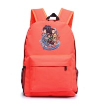 Рюкзак персонажи из аниме (Demon slayer) оранжевый №1