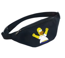 Поясная сумка Симпсоны (The Simpsons) черная №7