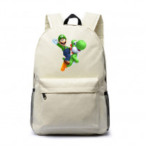 Рюкзак Луиджи и Йоши (Mario) белый №3