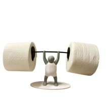 Держатель для туалетной бумаги - тяжелоатлет